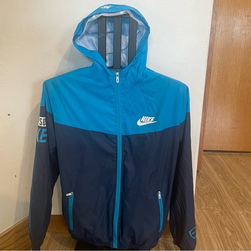 Nike Blue and White Jacket